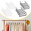 10 Pack Space Efficient Hangers for Closet Organization And Storage of Pants Jeans