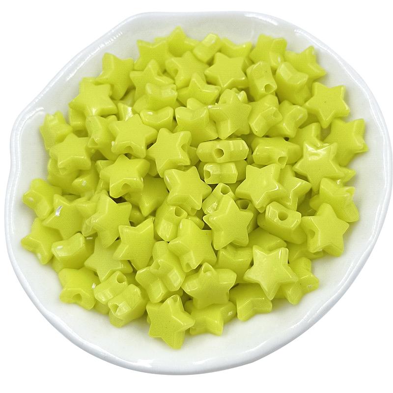 Главная Товары для вечеринок Браслет Ожерелье Макарон Цвет Кремовые Бусины Ювелирные Изделия Аксессуары DIY Материалы для Рукоделия 100 шт. Мода Пятиконечная Звезда