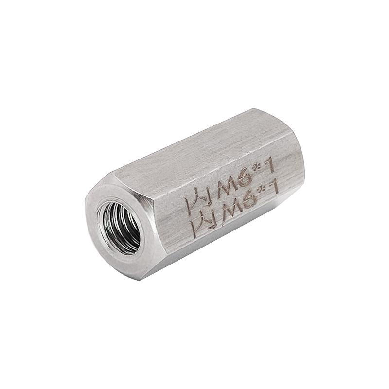Stainless Steel 304 Metric Extension Fitting, Female M6X1 Thread (0594)