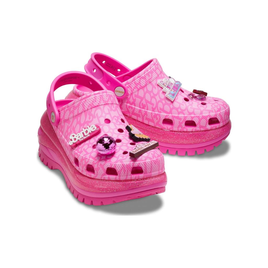 Barbie The Movie X Crocs Mega Crush Clog Electric Pink Unisex Sneakers 209244-6QQ