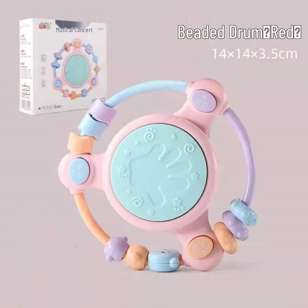 Educational Musical Baby Hand Drum Rattle for Ages 6 Months To 2 Years