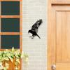 Crow Wall Art Decor Gothic Metal Raven Silhouette Halloween Wall Decoration Sign for Entryway Living Room TV Backdrop Wall