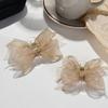 2Pcs  Mesh Bowknot Hair Clip Sweet Exquisite Hair Clips For Women Girls Versatile Princess Hair Accessories Gifts