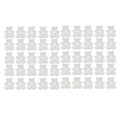 50 шт. типсы для ногтей с цветной доской, водная рябь, прозрачное стекло, маленький медведь, типсы для маникюра