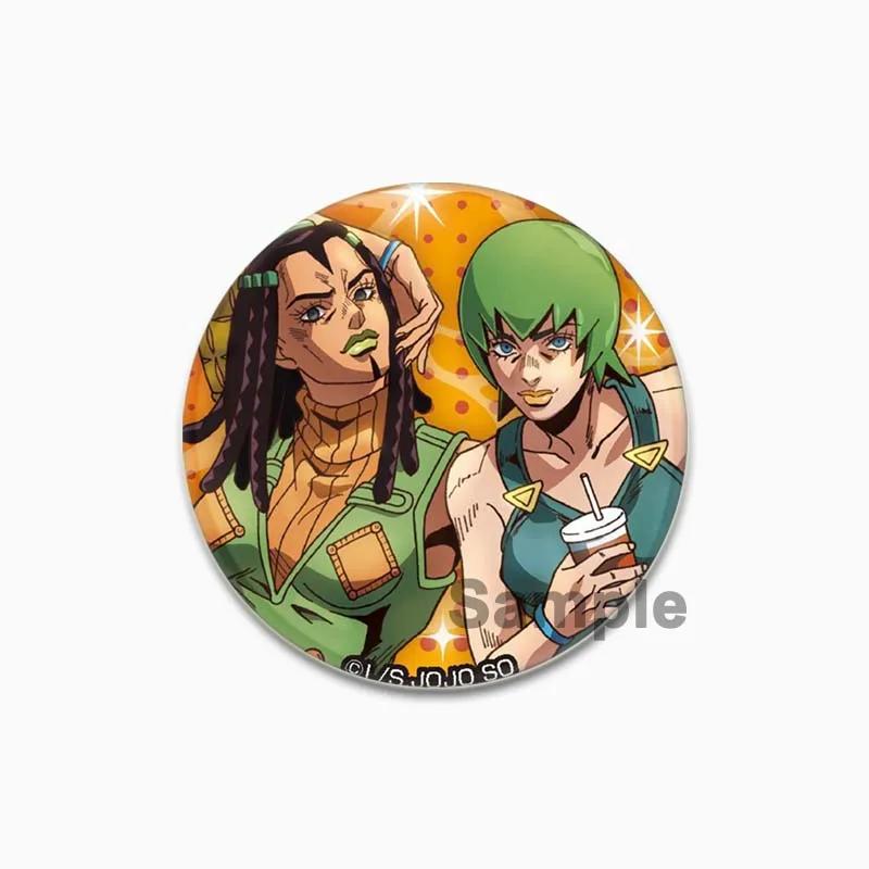 32/44/58 мм JoJo's Bizarre Adventure Значок для рюкзаков Круглые пластиковые эмалированные значки и броши Креативный значок в виде мультяшной фигурки Подарки