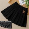 Клетчатая плиссированная юбка для девочек - Осень/Зима 2023, Модная короткая юбка в корейском стиле
