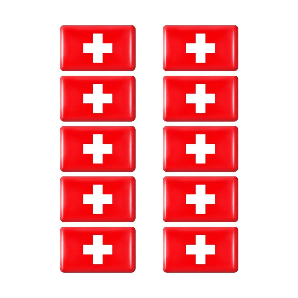 10 шт. Эпоксидные наклейки с флагами Наклейка для украшения салона автомобиля для Объединенных Арабских Эмиратов Таиланда Нидерландов России Бразилии Италии Значок