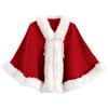 Women's Fashion Coat Cheongsam Wedding Dress Bright Beads Solid Color Knitted With Velvet Shawl Versatile Women's Cape