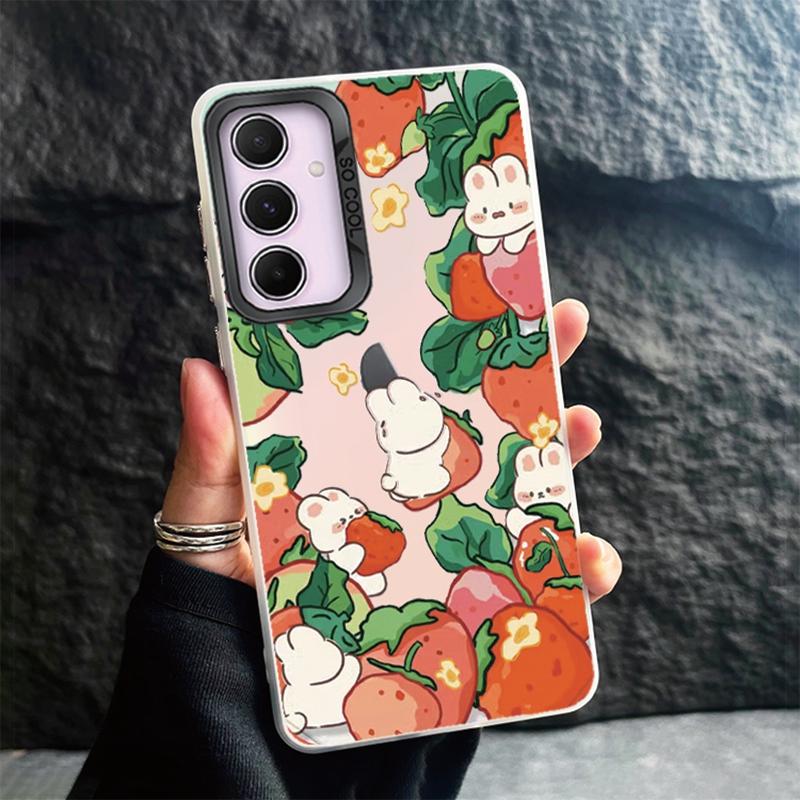 Чехол для телефона Samsung S24 Ultra S23 Plus S22 S21 S20 FE A55 A54 A53 A35 A34 A32 A25 A24 A15 A14 A13 5G противоударный бампер градиентный чехол Aurora