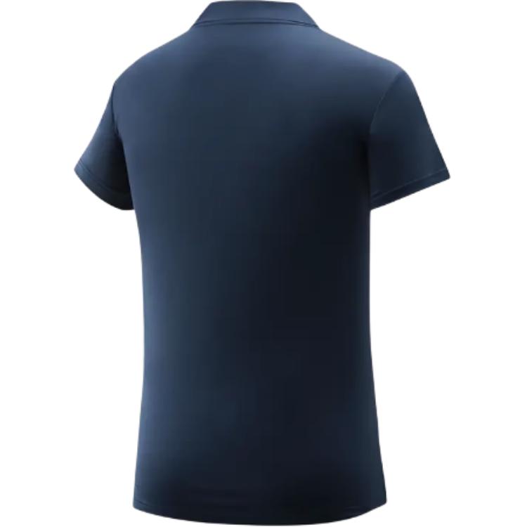 Li Ning Polo Shirts Unisex Blue Polo Collar Moderate Straight Fit ATSQ389-1