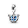 New 925 Silver Charms for Bracelets for Charm Bracelet Butterfly Amulets Charms Strong Spring Pink Jewelry Original