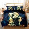 Роскошный темно-синий комплект постельного белья Galaxy Twin Full Queen King Size, пододеяльник/пододеяльник, комплект сияющих звезд, звездное небо, пододеяльник