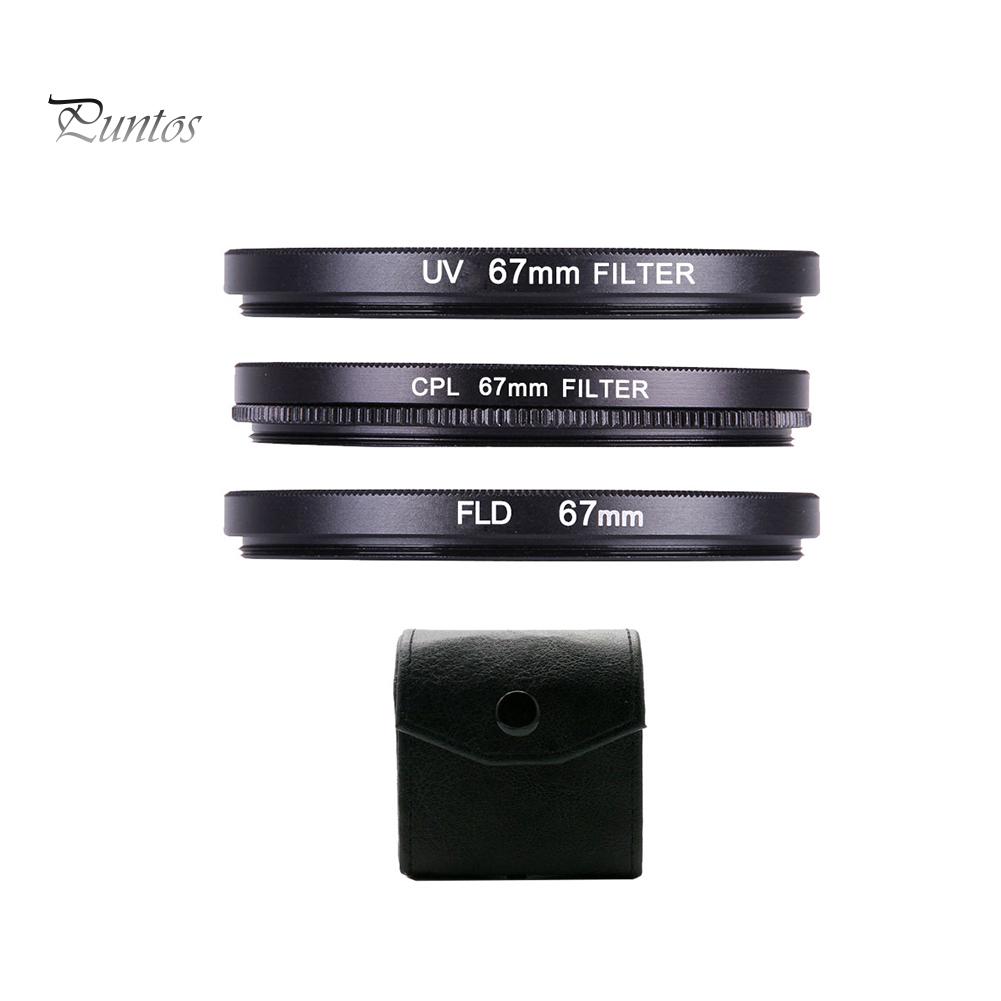Профессиональный комплект фильтров для фотосъемки UV CPL Polarizer FLD для зеркальных камер