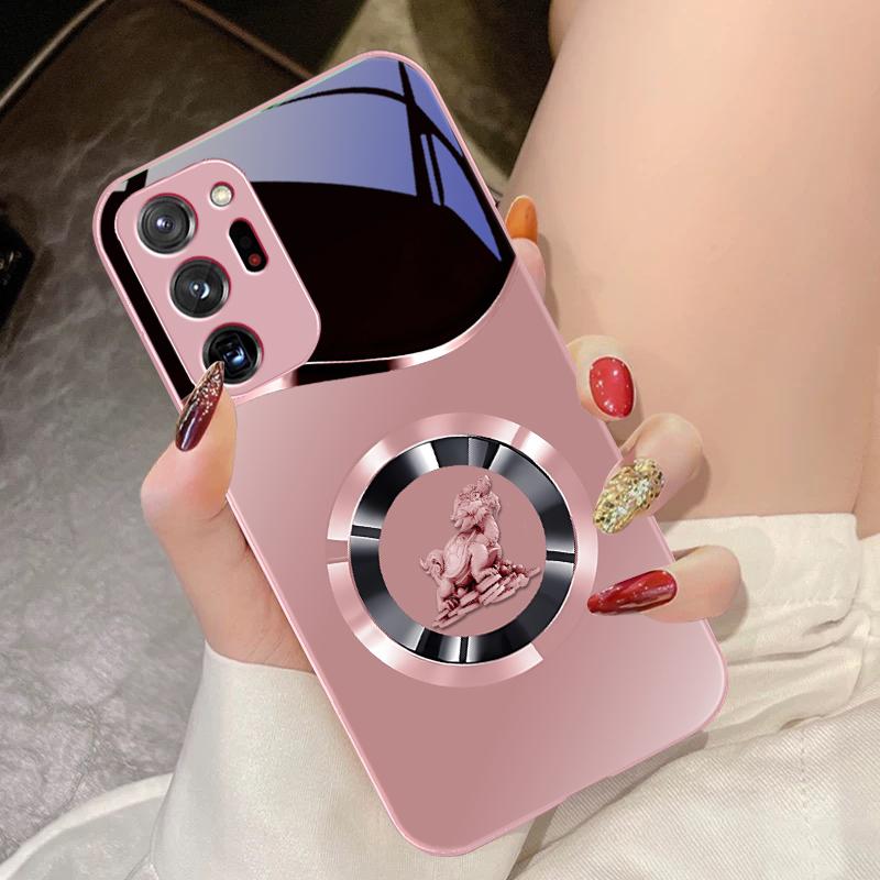 Золотой Лев Черный Для Samsung Galaxy Note 8 9 10 PRO 20 Ultra A01 02 03 Core 04E 4G 12 13 5G Закаленное Стекло Чехол для Телефона