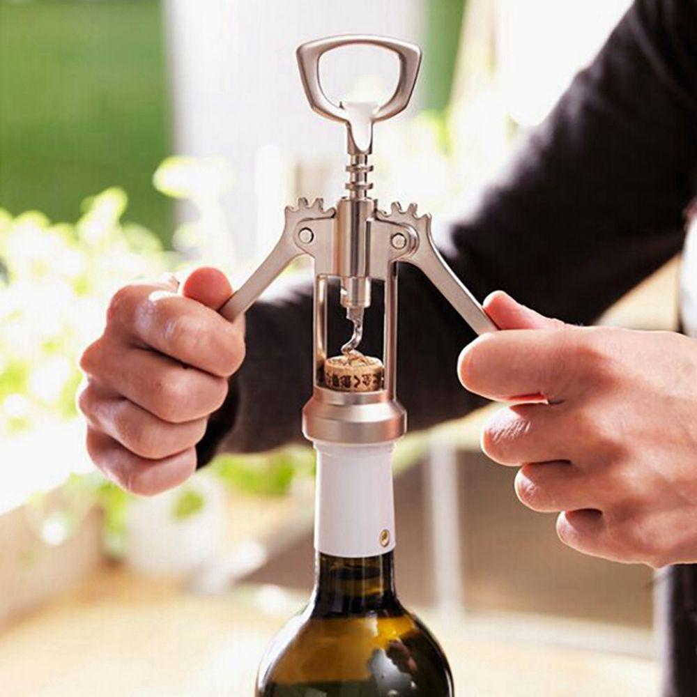 Steel Beer Sommeliers Wing Type Corkscrews Kitchen Dining Bar Tool Wine Cork Remover Bottle Openers