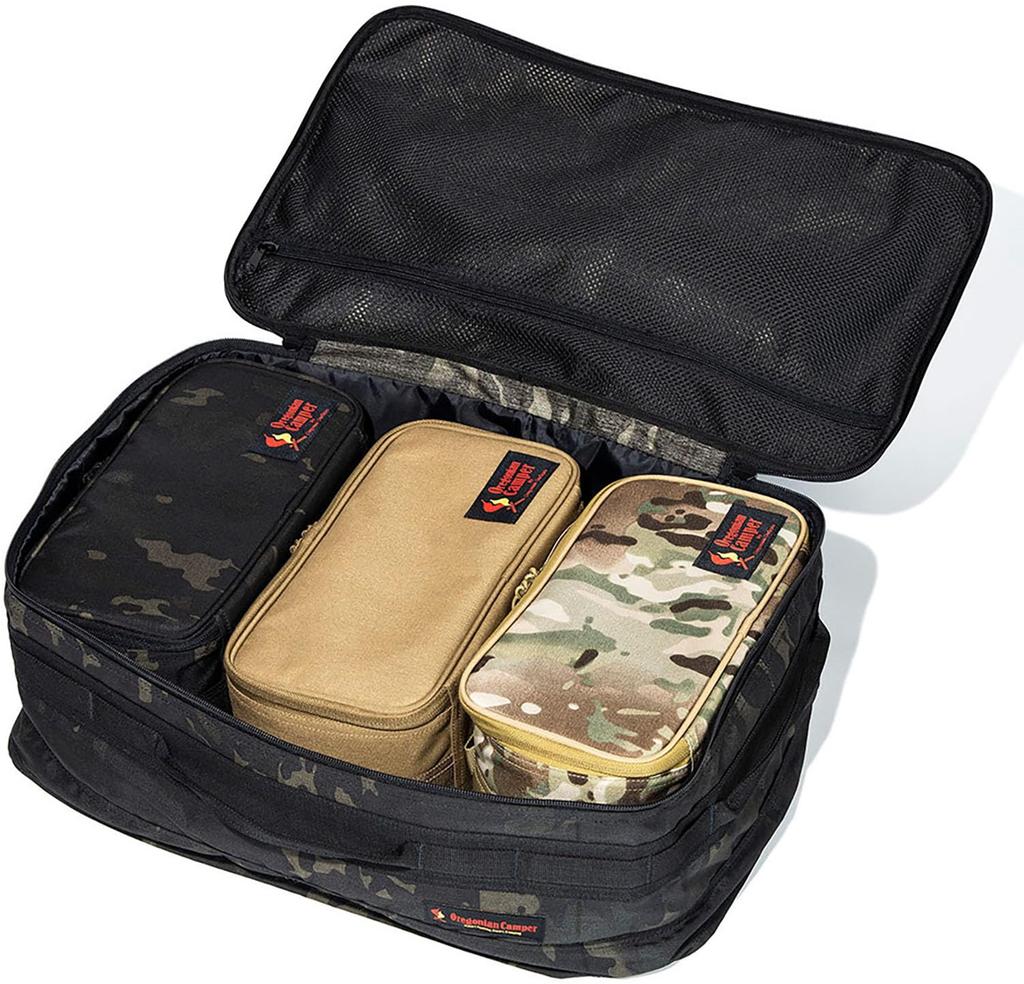 Чемодан-коробка Мягкий панцирь краба Черный камуфляж [Oregonian Camper]