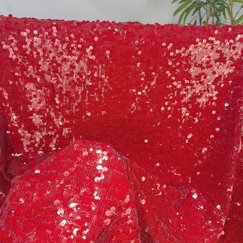 Двухслойная плотная ткань с чешуйками и пайетками, блестящий вышитый материал для ручного шитья, show, вечерние платья, материалы для платьев