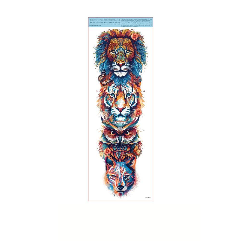 Water Transfer Decals Full Arm Tattoo Stickers Snake Butterfly Body Art Sticker Hand