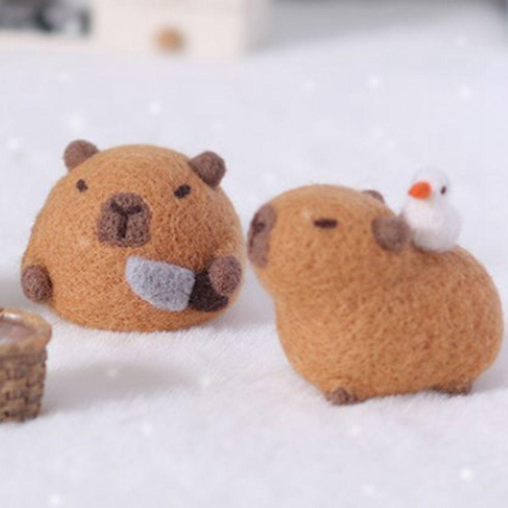DIY Animal Felting Kit Handmade Wool Felt Gift Pendant Creative Water Lazy Wool Felt Homemade