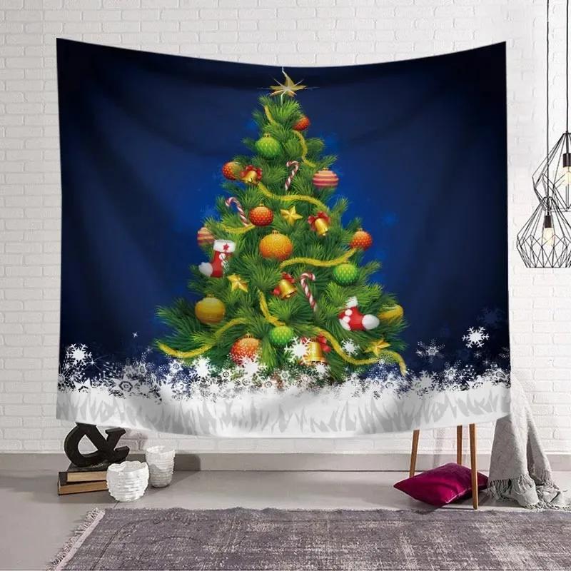 Christmas Snowman Christmas Tree Tapestry Living Room Sofa Home Decor Christmas Gift