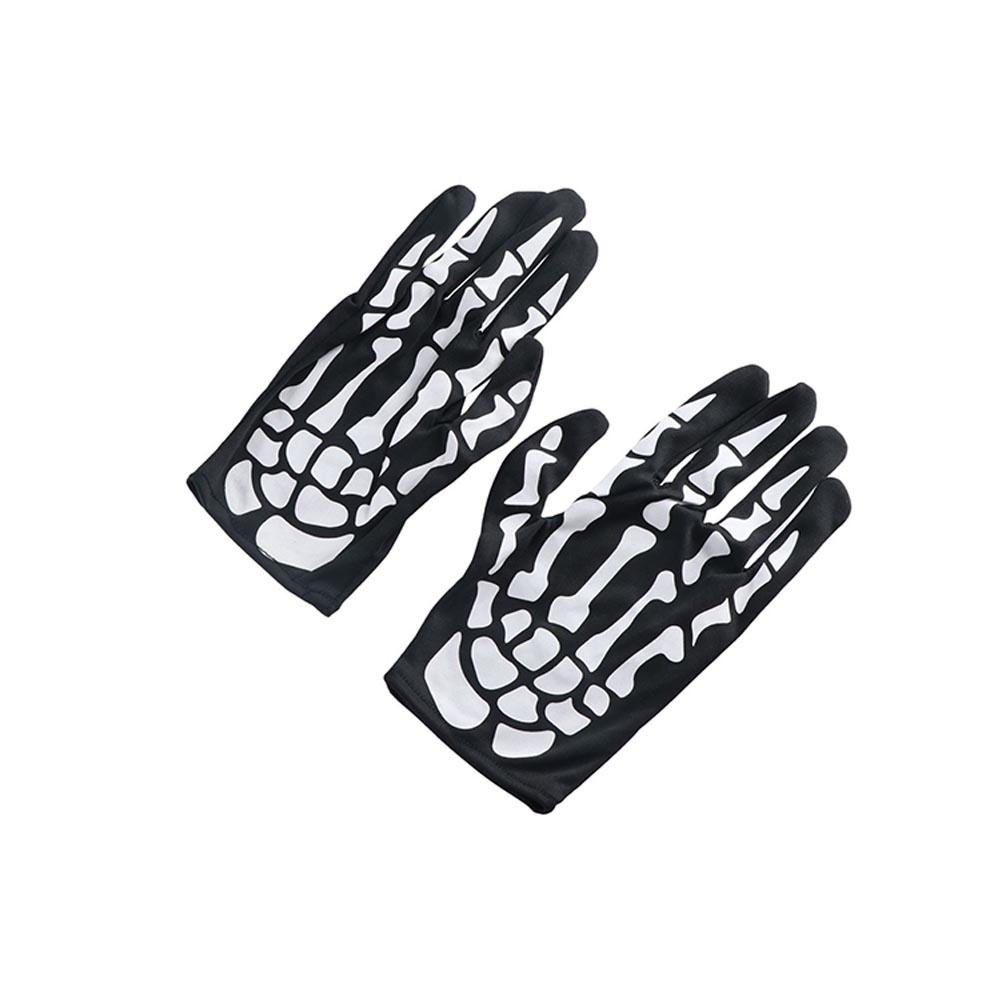 Props Cosplay Accessories White Skeleton Gloves Women Men Gloves Ghost Bone Mittens Halloween Party