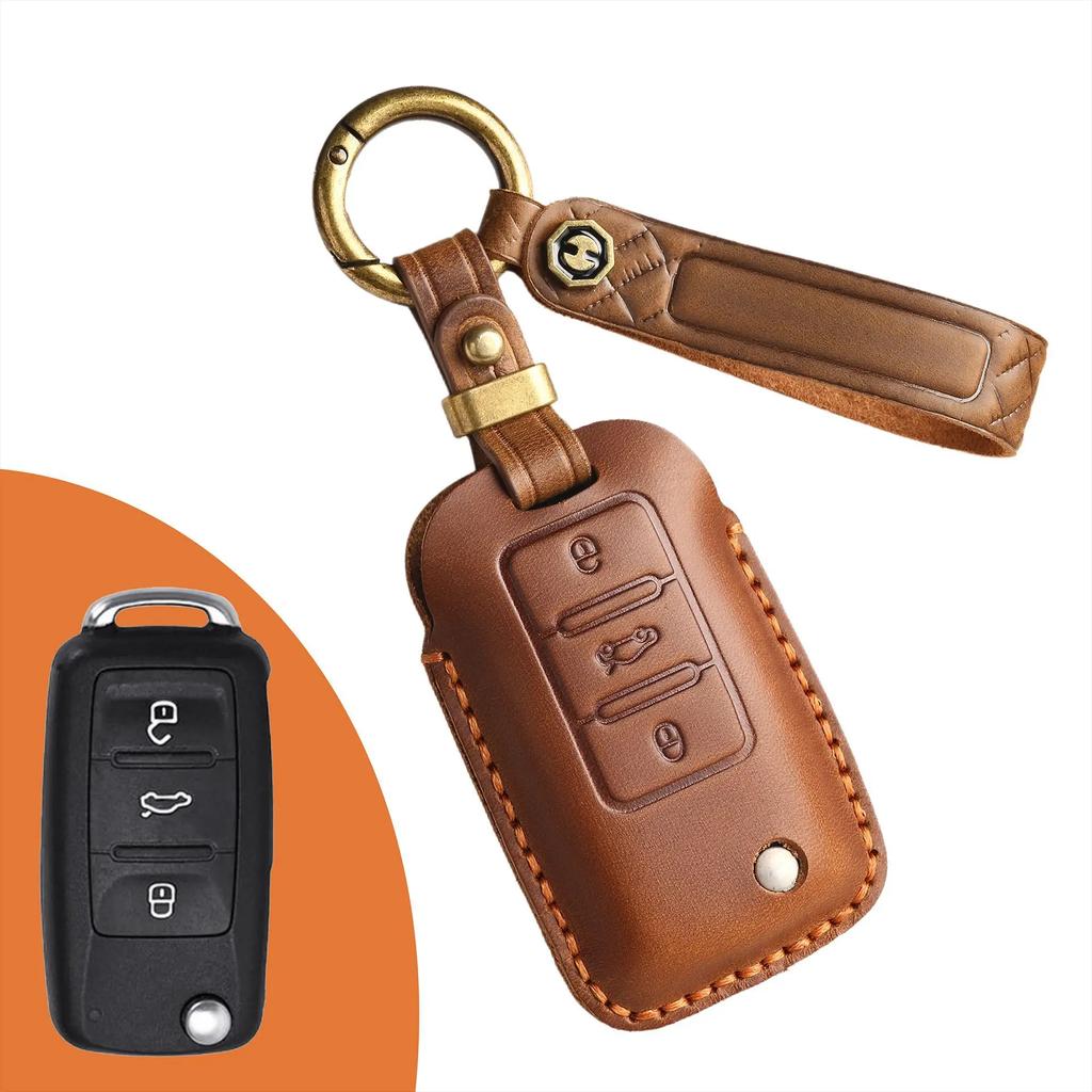 Чехол для ключа автомобиля для Volkswagen Vw Golf 7 Gti Mk7 R Touran Skoda Octavia 3 Superb Karoq Kodiaq Seat Leon Mk3 Ateca Аксессуары