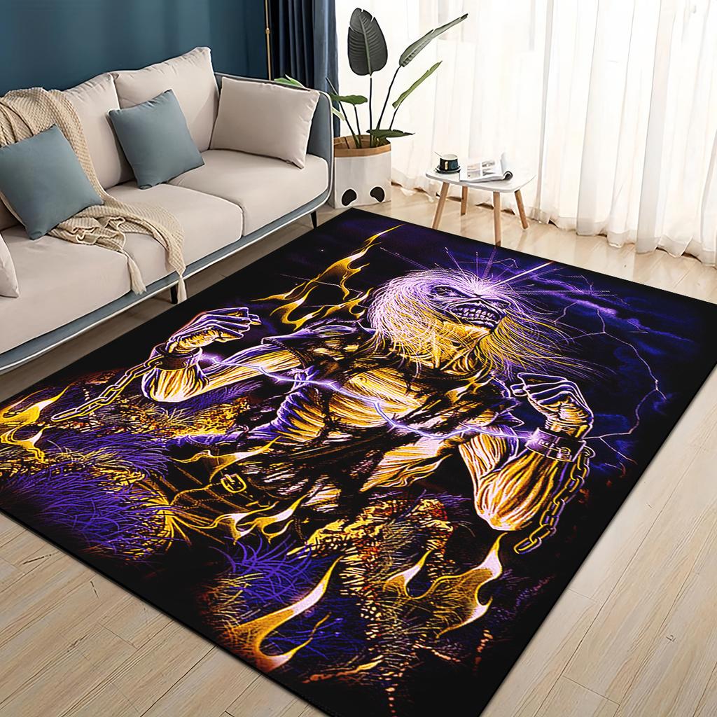 3D I-RON M-Maidens Meital Band Ковер Коврик для Гостиной Спальни Дома Украшение Дивана, Детский Игровой Нескользящий Напольный Коврик