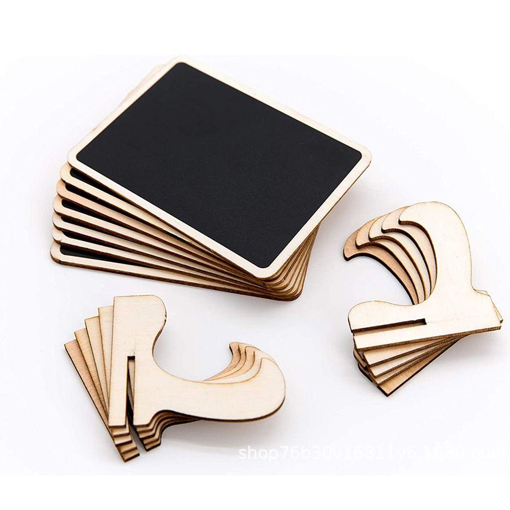 10pcs Wooden Mini Chalkboard Signs Creative Small Chalk Board Wedding Place Cards Party Supplies