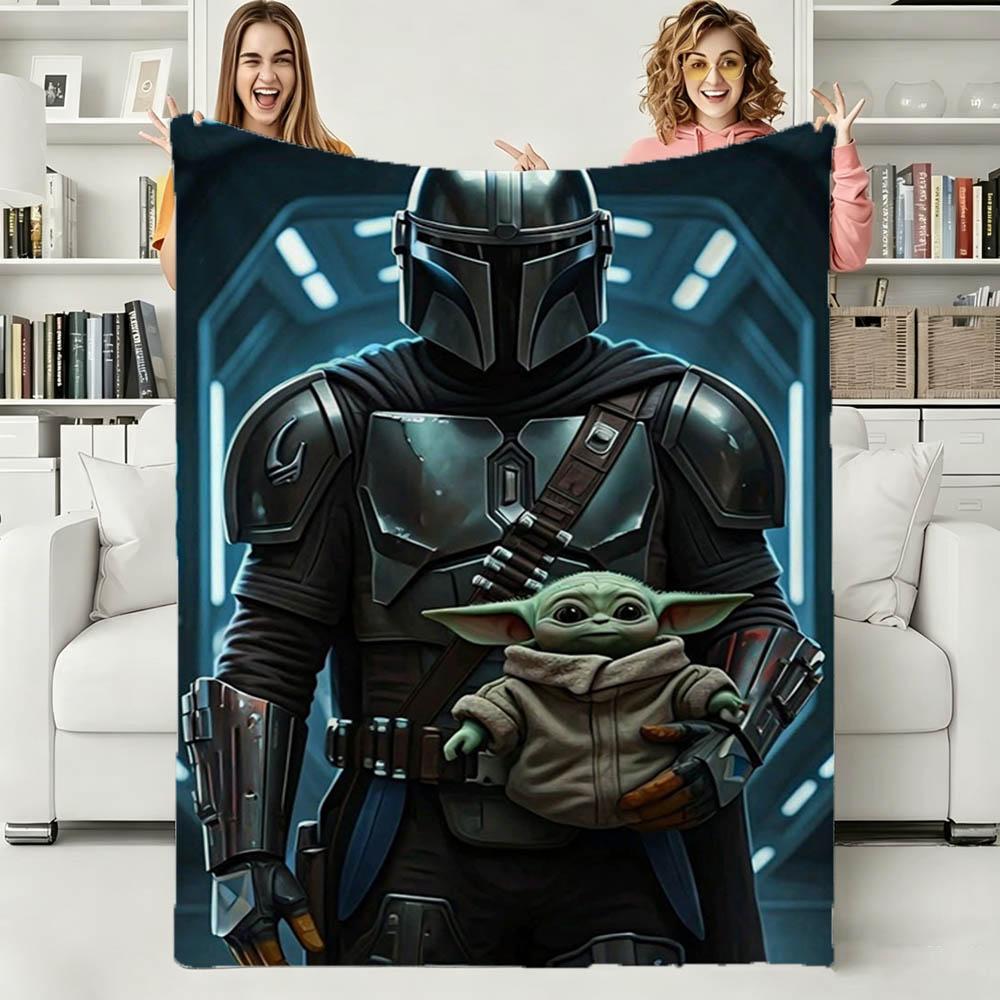 3D Очаровательный Йода Милый Кино Фланелевое Одеяло Мягкий Плед Искусство для Домашнего Декора Спальни Кровати Дивана Пикника Покрытие Детские Подарки