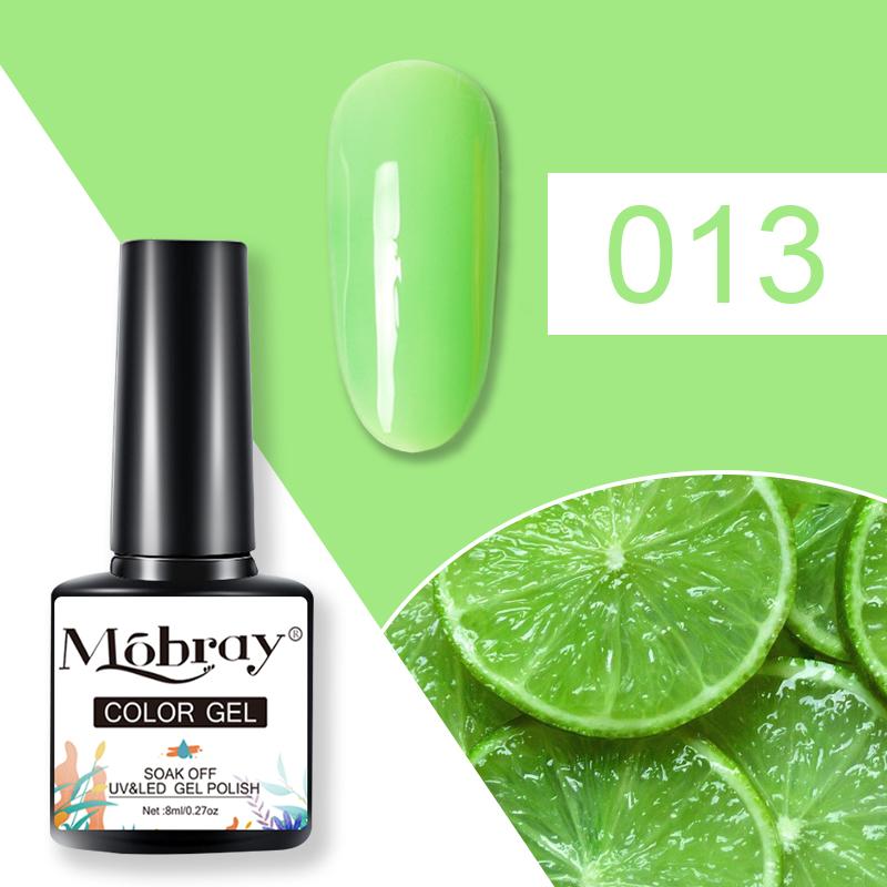 Mobray 80 цветов гель-лак для ногтей 8 мл полупостоянный гель-лак замачиваемый УФ-гель для дизайна ногтей