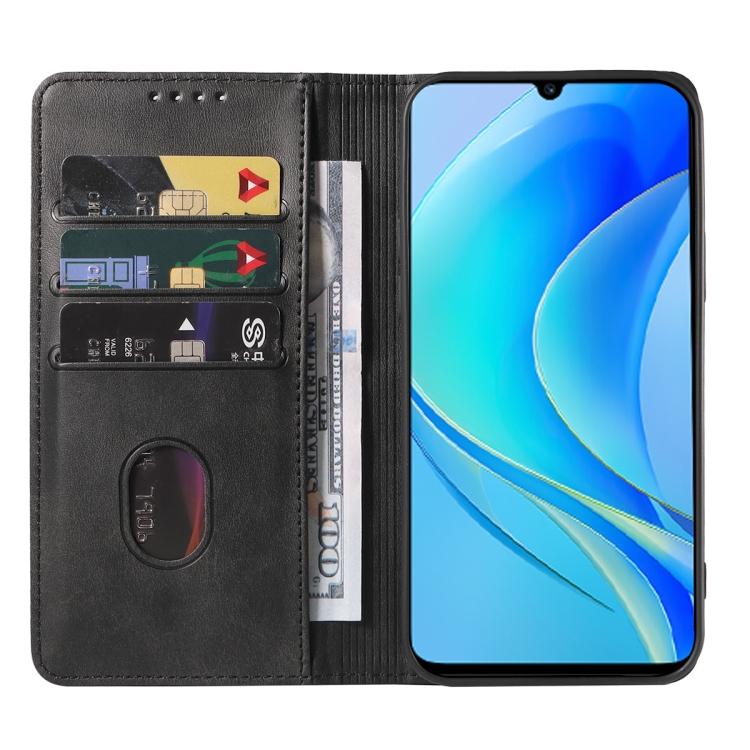 Для Huawei Nova Y70 кожаный чехол с магнитной застежкой