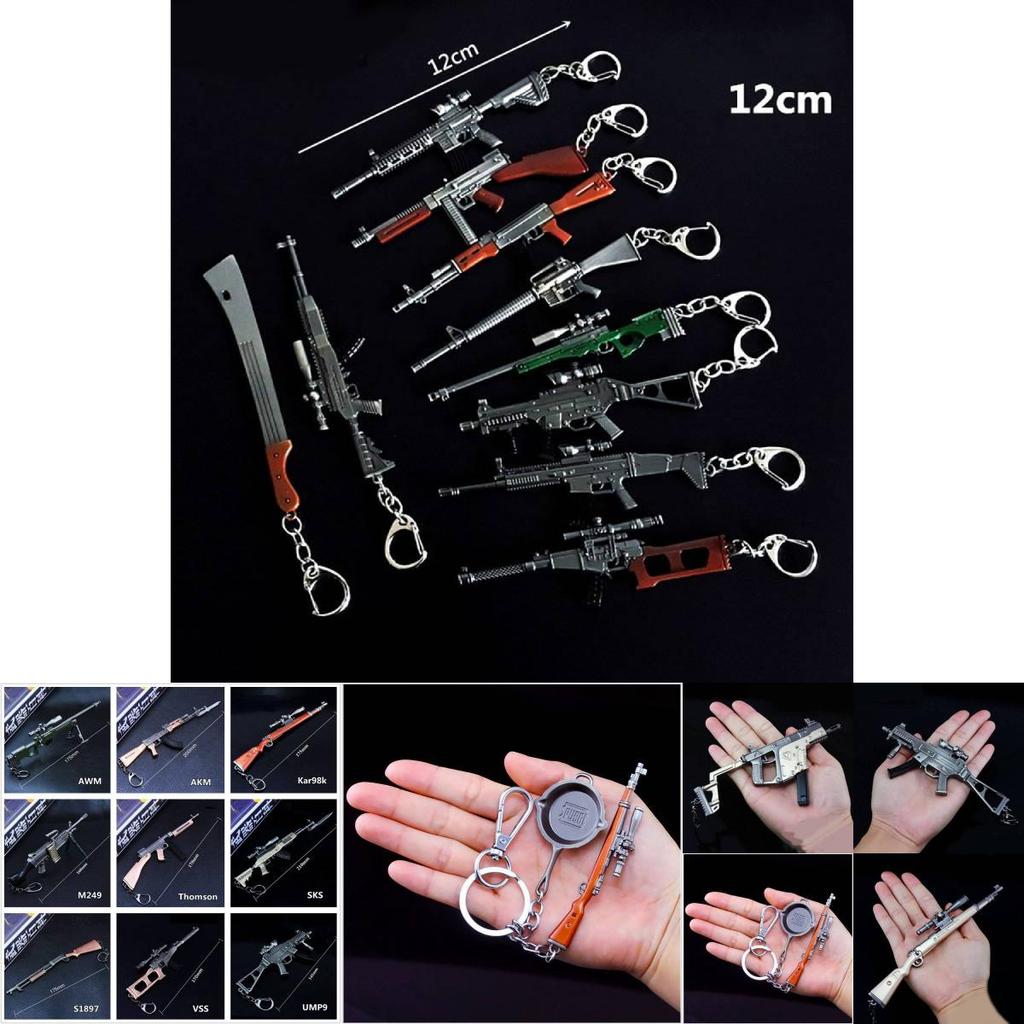 Брелок Пубг Снайперская винтовка Сплав Модель оружия Для подарка и коллекционеров