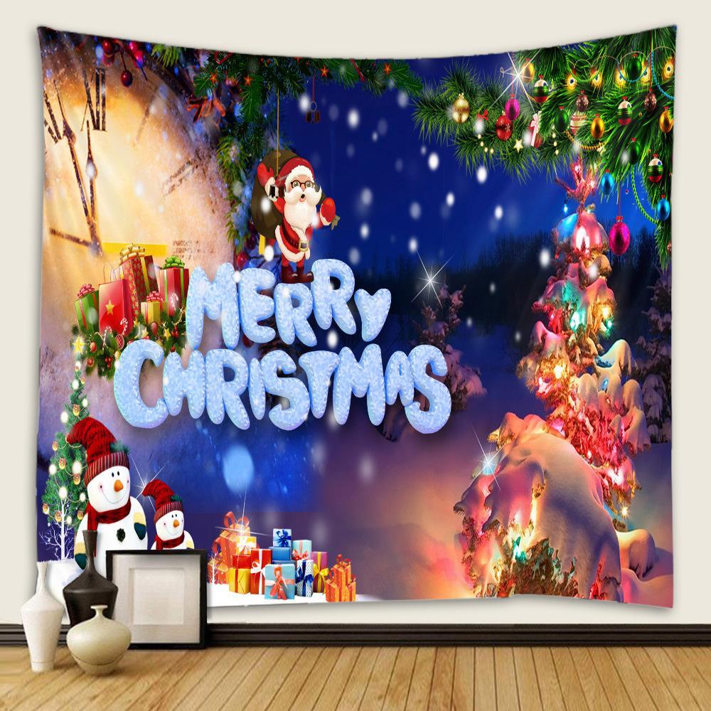 Tapestry Home Christmas Tapestry Fireplace Background Cloth Christmas Tapestry Wall Room Decoration Tapestry