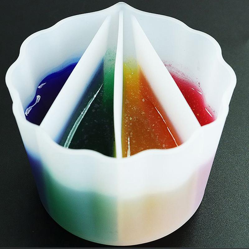 1шт силиконовые раздельные стаканчики для заливки красок акриловая краска стаканчик для заливки 5 каналов разделитель