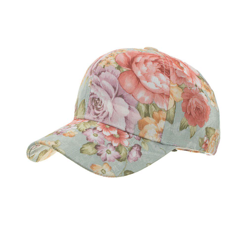 Бейсболка с цветочным принтом, женские летние шляпы Snapback с цветочным принтом, повседневные регулируемые кепки