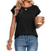Women's Casual Oversized Cap-Sleeve T-Shirt Top