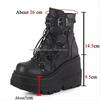Women's 2022 Pink Wedge Heel Martin Boots with Thick Sole - Plus Size, European & American Fashion Short Boots
