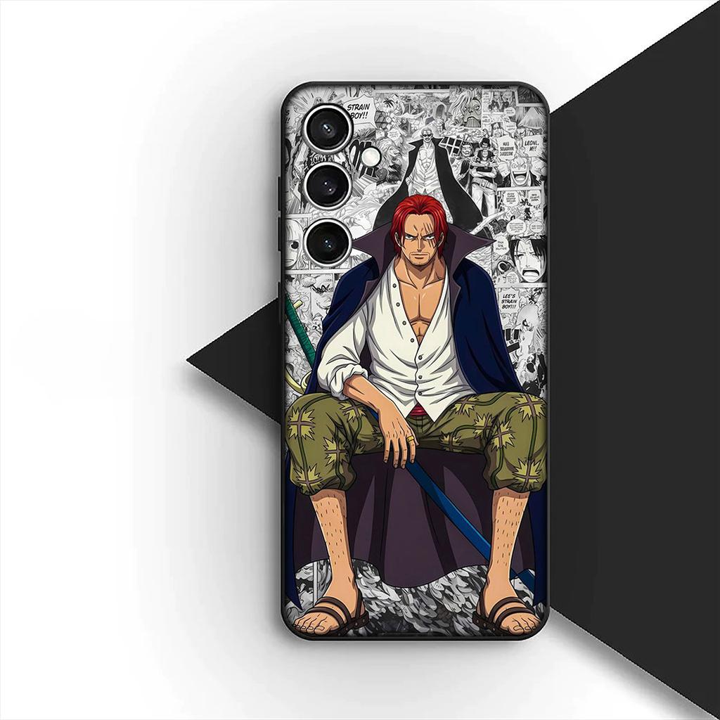 Cover for Motorola Moto G55 G45 G75 G85 G35 Edge 50 30 Fusion 40 NEO Ultra Pro Casing Phone Case Shanks Red Hair One Piece Luffy