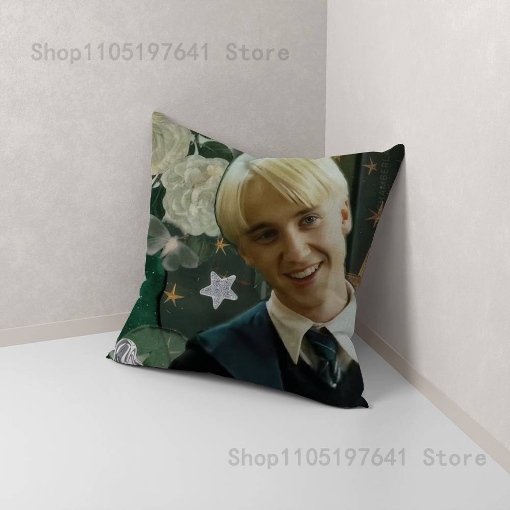 Actor D-Draco M-Malfoy Pillow Case For Sofa Decor Car Office Room Printing Cushion Cover Decorations And Protector