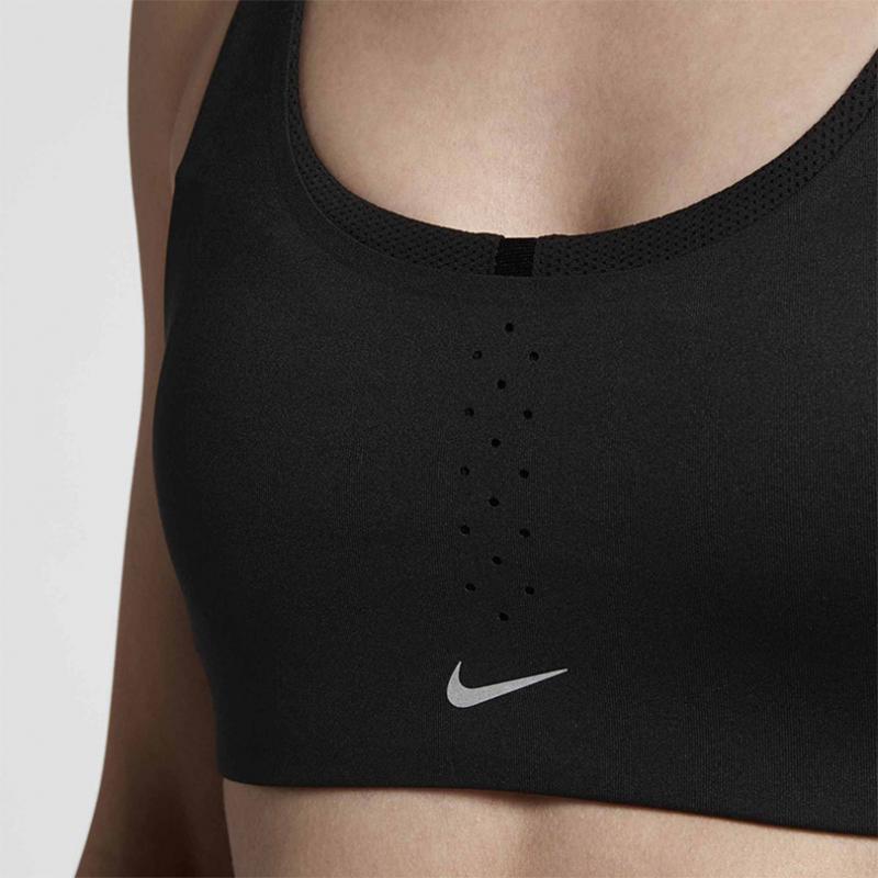Nike Высокая поддержка повседневный спортивный бюстгальтер женское нижнее белье черный AR1849-010