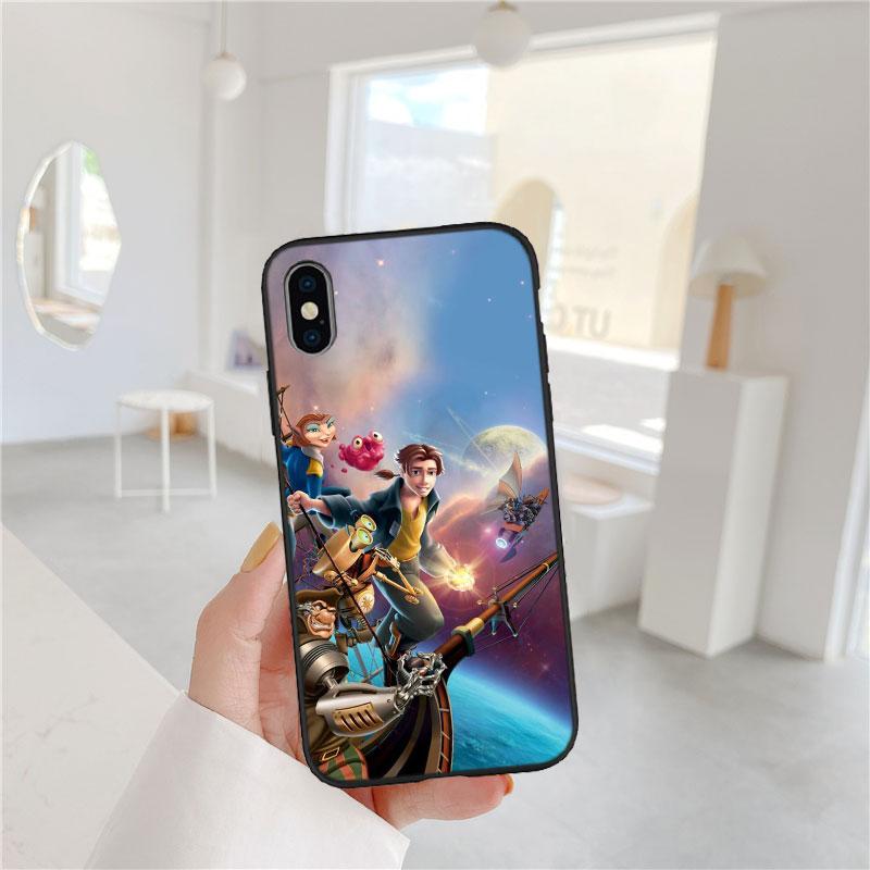 CJ101 Treasure Planet Soft Shell Phone Case for iPhone 16 15 14 13 12 Pro Max Plus Mini