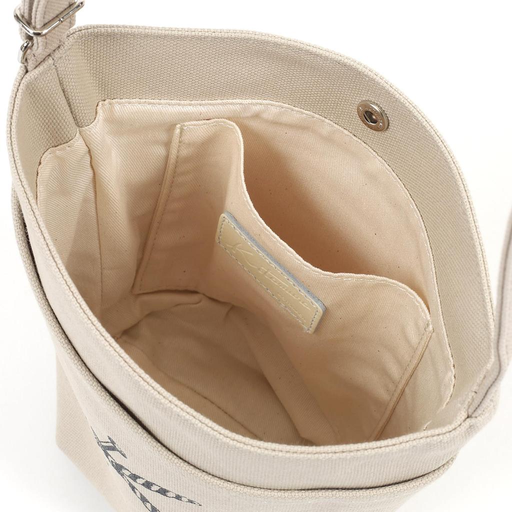 Marine Taste Canvas Shoulder Bag Sand Beige 52521 [Kitamura] R-0780 Women's
