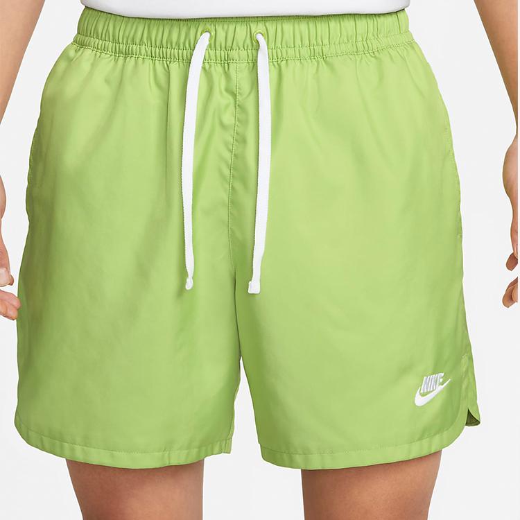 Nike Sport Essentials Solid Color Drawstring Straight-Leg Shorts Men Bottoms Green DM6830-332