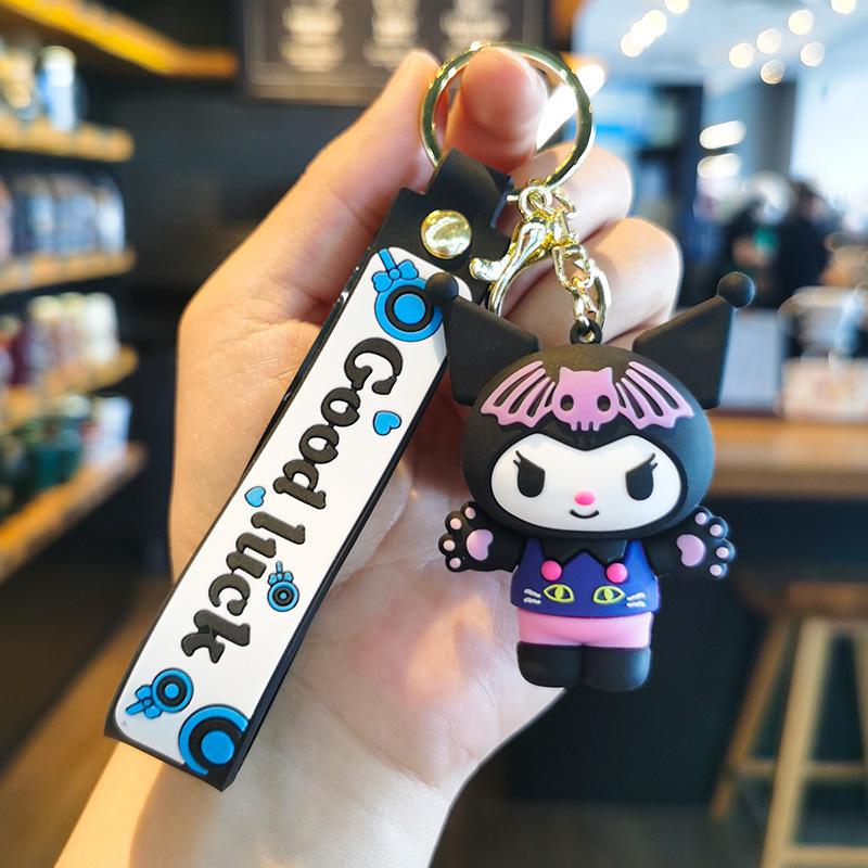 Новый милый мультяшный брелок Sanrio Кукла Хелло Китти Курорами Кольцо для ключей Подвеска на школьную сумку Милые персонализированные подарки Мода Y2k