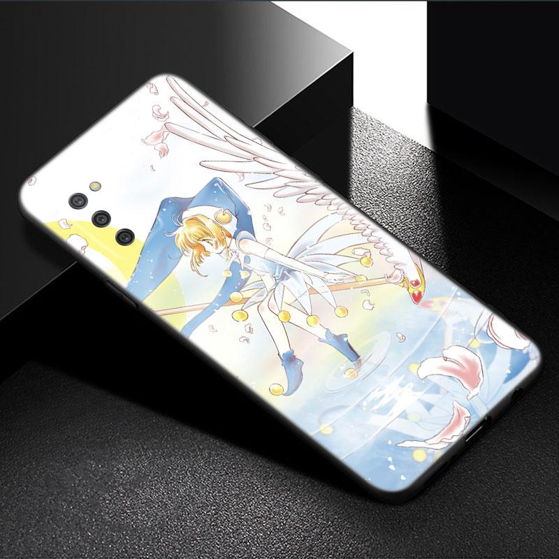 Чехол для телефона Card Captor Sakuras Anime для Samsung Galaxy A01 A03 Core A04 E A02 A05 A10 A20 A21 A30 A50 S A6 A8 + A7 черный чехол