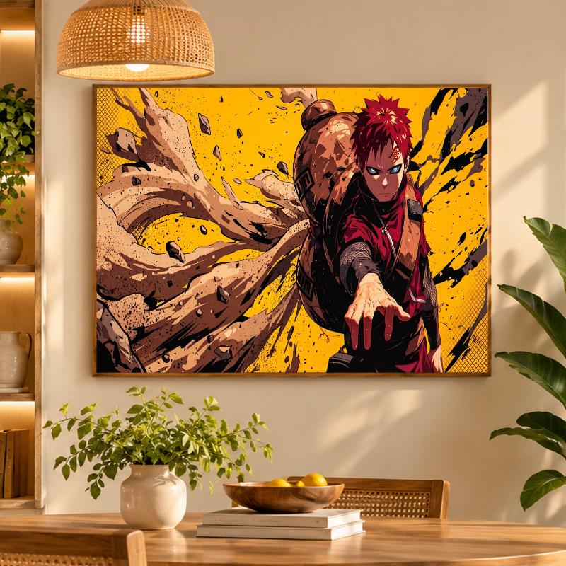 5D Diamond Painting Gaara Naruto DIY Full Drill Diamond Art Kit Home Decoration