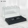 Building Block Minifigure Toy Dust-Proof Display Box with Bottom Plate Stackable Educational Assembled Children's Toy Model