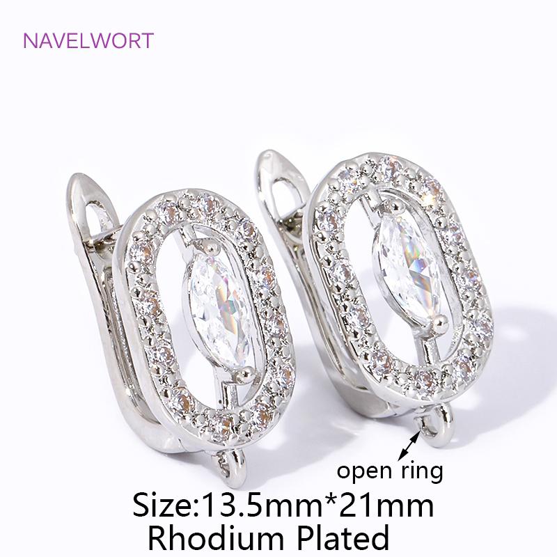 Роскошные Латунные Застежки-Крючки для Серег с Покрытием 18K Золотом, Материалы для Изготовления Серёг, Для DIY Серёг, Изготовления Украшений, Фурнитура