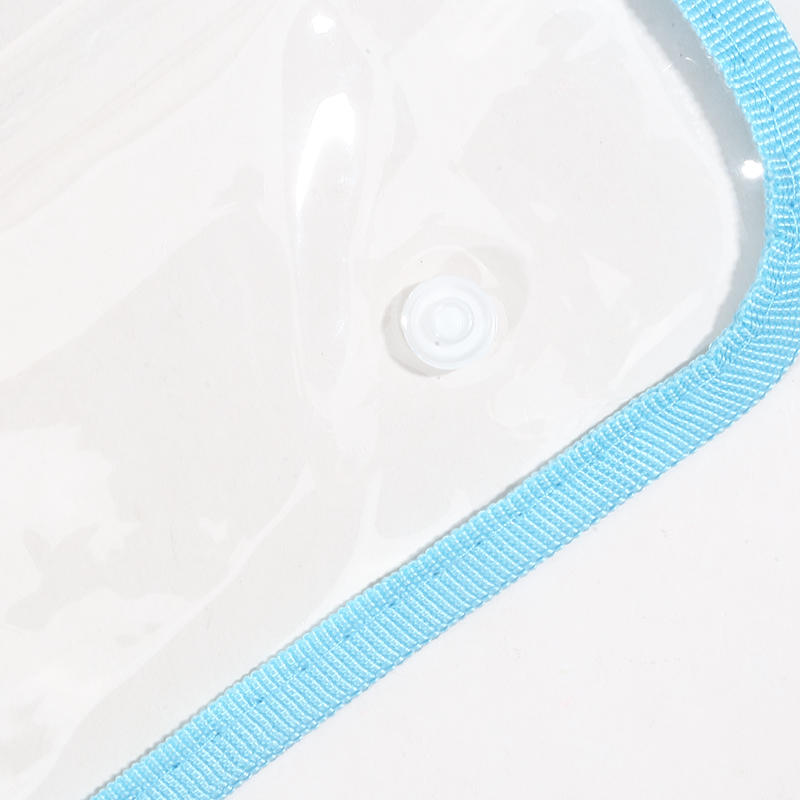 PVC Self-Adhesive File Bag Large Capacity Transparent Waterproof Handheld Folder Portable Expandable File Storage Bag