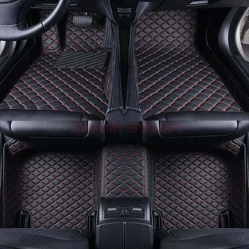 Custom 3D Car Floor Mats for Jeep Commander 2018-2024 Wrangler 2018-2024 4 Doors Interior Accessories Artificial Leather
